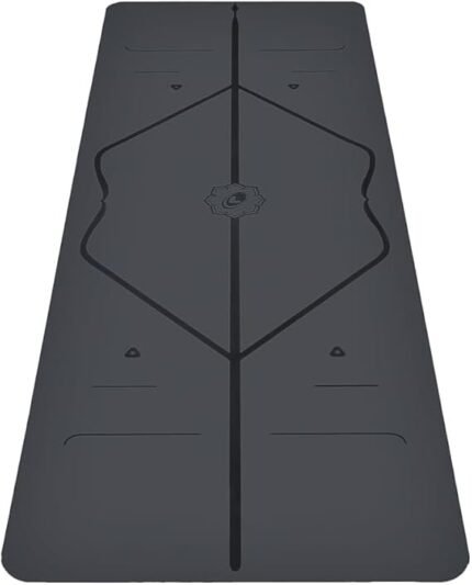 Liforme Original Yoga Mat – Free Yoga Bag Included – Patented Alignment System, Warrior-like Grip, Non-slip, Eco-friendly, sweat-resistant, long, wide, 4.2mm thick mat for comfort Visit the LIFORME Store